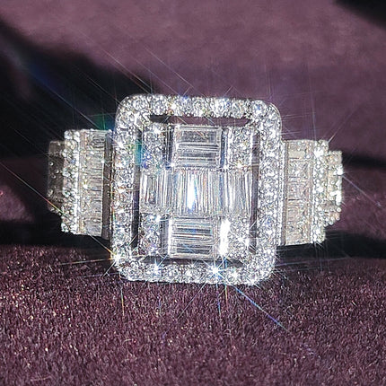Cross-border e-commerce best selling new geometric ring female niche senior design r7320