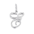 Silver single letter E