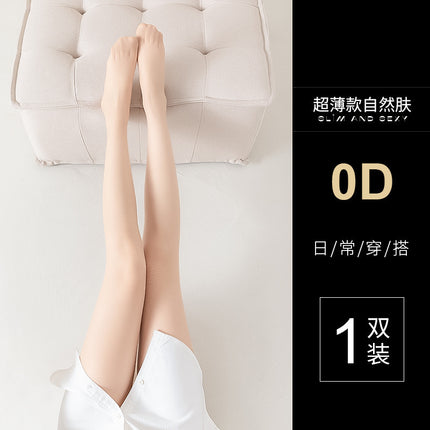 Source 0D STockings for Women, High-Transparency T-level Black STockings for Women, Spring anD Summer Thin AnTi-snagging Bare Legs, Sexy Black Flesh Delivery