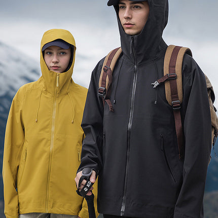 New Bird Home Outdoor Mountaineering Hard Shell Jacket Men's Three-proof Fabric Fashion Trendy Multi-color Optional Couple Jacket