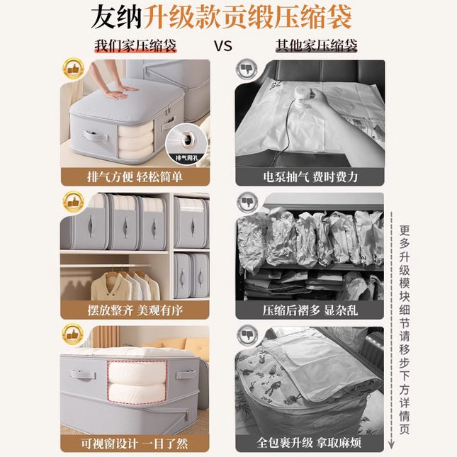Visual Clothing Storage Bag, down Jacket, Quilt Compression, Large-Capacity Visual Seasonal Clothing Storage Artifact