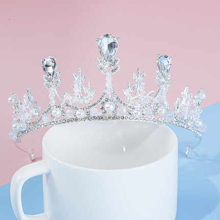 Birthday Crown Girls Headwear Kidsren Princess Classy Crown Girls Hairpin Hairband Little Girl Hair Accessories Headband
