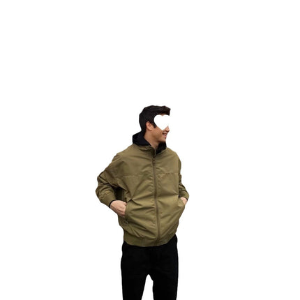 American-style Coach Jacket Three-proof Spring and Autumn Collar Jacket Men's Solid Color Retro Outdoor Tooling Flying Jacket Couple