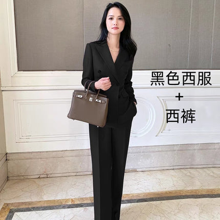 Small Suit Jacket Women's Suit Business Wear Temperament Goddess Fan Korean Casual Fashion Dress OL Work Clothes
