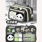 Small black pencil case-7 piece set