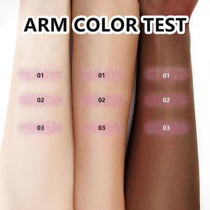 3Color Glitter Color-Changing Lip Balm,Anti-Drying and Long-Lasting Moisturizing Lip Oil, Moisturizing Jelly Lipstick Makeup