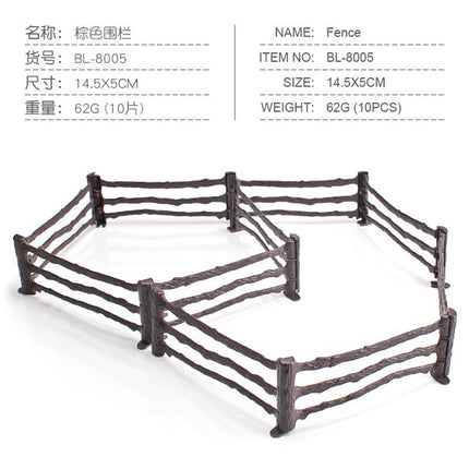 Animal Jurassic simulation farm scene sand table decoration fence large door frame dinosaur model toy
