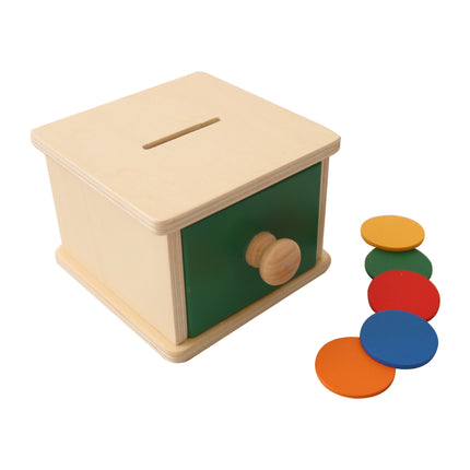 Children's Wooden Educational Toys Gift 1-3 Years Old Kindergarten Early Education Coin Box Drawer Game Teaching Aids Children's Factory