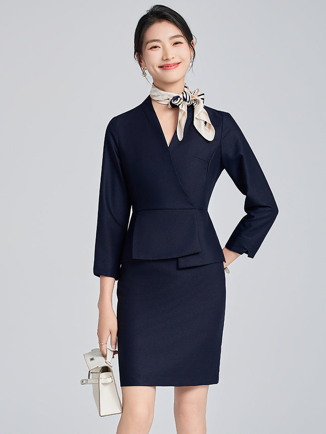 Grey Suit Jacket Female 2024 Autumn New Goddess Fan Business Commuter Dress Hotel Manager Professional suit