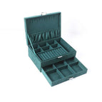 Double layer drawer 27*19*10.5cm / Dark green