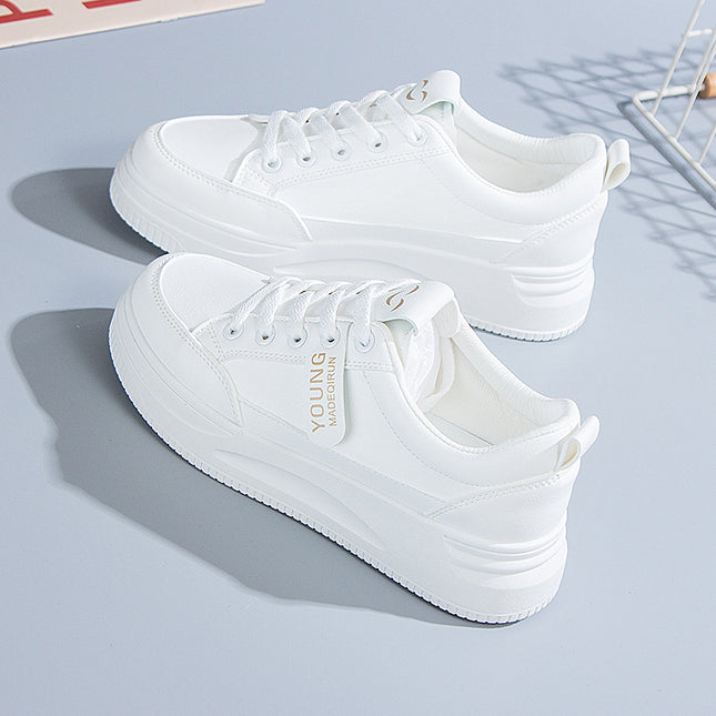 Feeling small white shoes women's shoes 2024 summer new soft bottom sports board shoes casual shoes