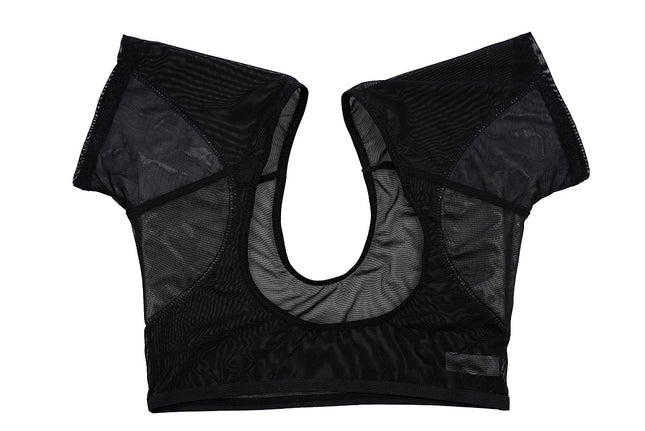 In-Stock Amazon Underarm Cotton Sweat-Absorbing Pad Vest Mesh Breathable Quick-Drying Short-Sleeve Breathable Sweat-Absorbing Anti-Sweat Vest