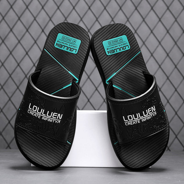 2025 New Summer Slippers for Men, Trendy Non-Slip Slippers for Men, Home Bathroom Bathing Slippers