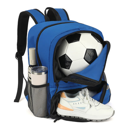 Spot New Shoulder Football Pattern Football Bag with Ball Holder Waterproof Sports Equipment Bag Suitable for Basketball Volleyball Bag