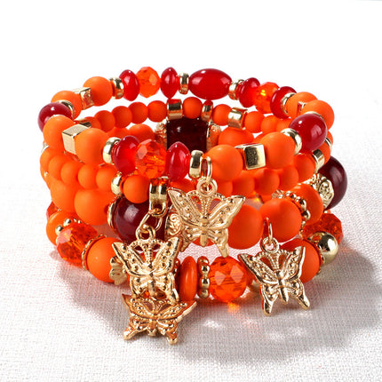 European and American Cross-Border Hot-Selling New Bohemian Bracelets Creative Tassel Multi-Layer Beaded Bracelets Fashion Jewelry