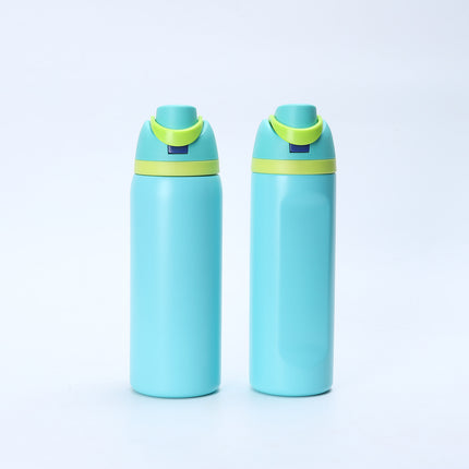 16/24OZ Thermos Cup One-touch Pop-open 304 Stainless Steel Double DrinkWater Bottle Hidden Handle Suitable for Outdoor,Daily Use
