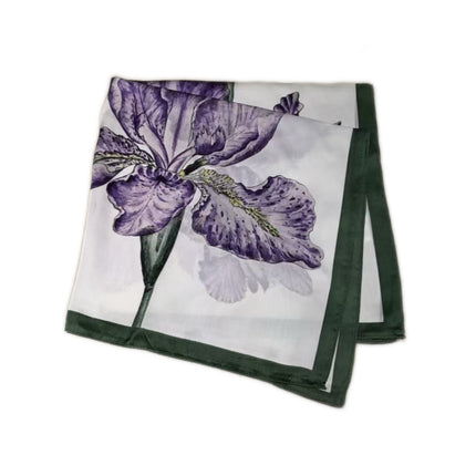 Simulated Silk Printed Silk Scarf for Women, Korean Cashew Leopard Print Headscarf, Four-Season Scarf, Professional Scarf Wholesale