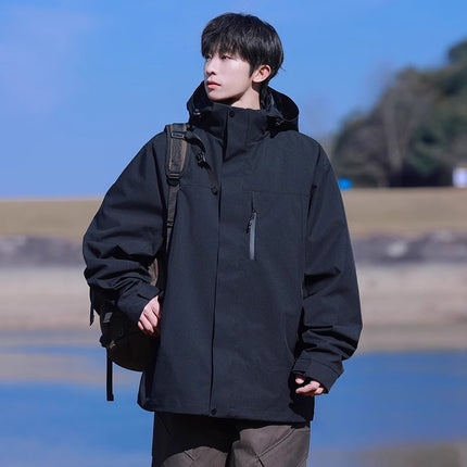 Woodpecker Assault Jacket Men's Spring & Fall New Windproof Jacket Three-In-One Outdoor Spring Workwear Men's Jacket