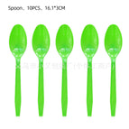Green spoon 10pcs