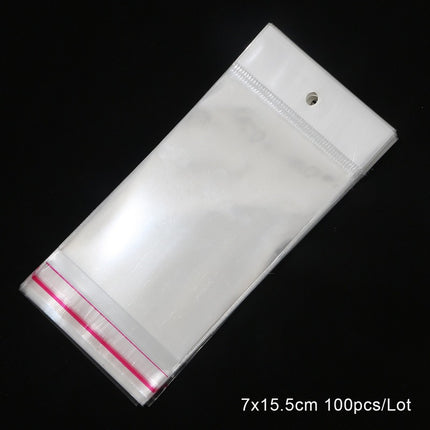 Wholesale Opp Bags Self-Adhesive Bags DIY Handmade Small Jewelry Packaging Bags Transparent Self-Sealing Plastic Bags