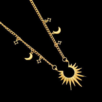 Cross-Border Stainless Steel Necklace Shell Titanium Steel Pendant New Pearl Jewelry Seaside Accessories European and American Non-Fading Jewelry