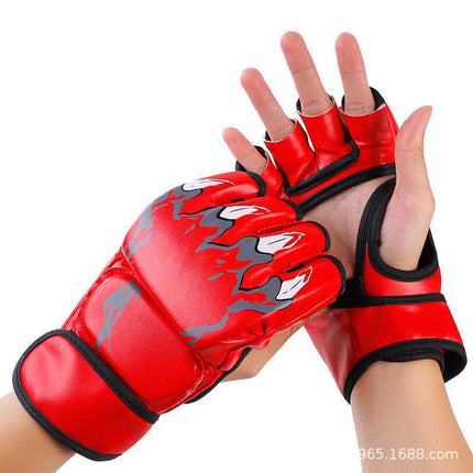 Boxing Supplies Half-Finger Boxing Gloves in Stock Wholesale Professional Boxing Gloves Fighting Sanda Fighting Sandbag Gloves