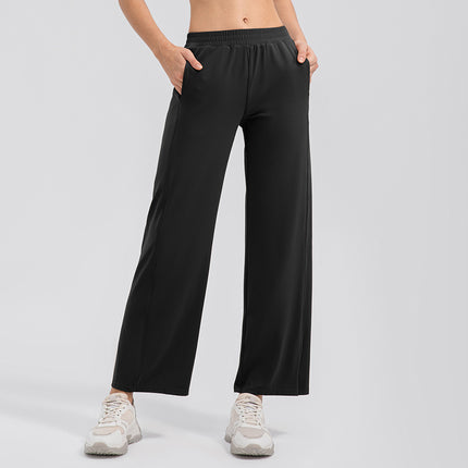 Breathing Series Naked Loose Yoga Pants Women's High Waist Draping Wide Leg Pants High Elastic Sports Fitness Pants 32394