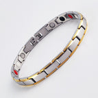 Silver and gold 0.7cm wide and thin style