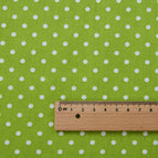 Fabric width 1.6m x 1.0m price / Oily green background dots