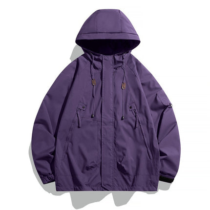 Couple's Charge Clothes Men's Zipper Autumn Windproof Waterproof Mountaineering Suit Fashionable Jacket Outdoor Cover