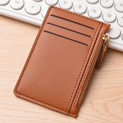 Ultra-thin Card Holder Women's Small Multi-card Bank Card Holder Simple Mini Wallet One-piece Driving ID Card Holder