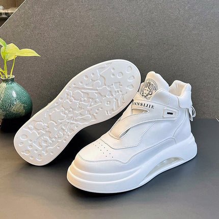2023 Summer New Air Cushion Shoes Men's Autumn Trendy All-match High-top Casual Shoes Inner Heightening Comfortable Sneakers for Men