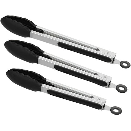 Cross-Border Silicone Clips, High Temperature Resistant Kitchen Anti-Scalding Barbecue Barbecue Clips, Food Clips, Household Stainless Steel Steak Clips