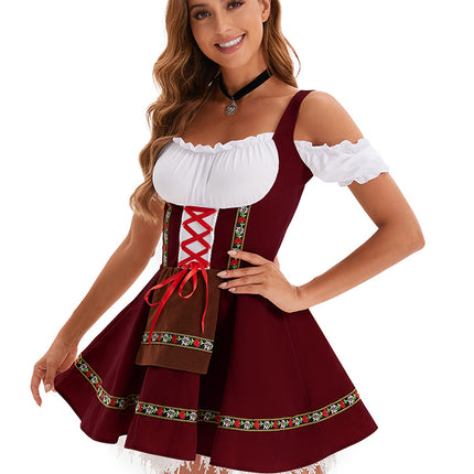 2024 European and American New German Beer Festival Girl Maid dress Stage Ball Performance Dress Carnival