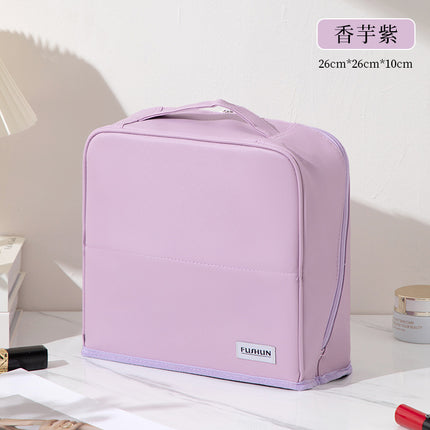 Standing Makeup Bag for Women, Simple and Portable, Large Capacity, Multi-Functional Travel Cosmetics Brush Storage Bag