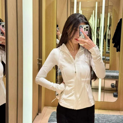 Lulu Original Label Define Yoga Wear Hooded Jacket Jacket Top Breathable Sports Fitness Wear Spring & Fall Women's