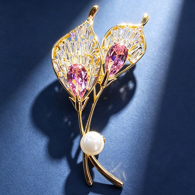 Korean Leaf Brooch, Light Luxury Women's Elegant Accessory, Sweater Pin, Coat Cardigan, Fashionable and Stylish for Commuting