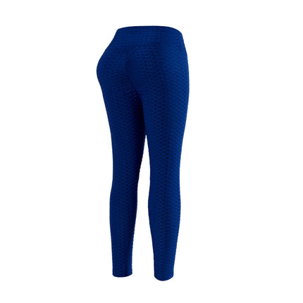 Tight Jacquard Bubble Pants, Hip-Lifting High-Waisted Yoga Pants, Fitness Leggings, Comfortable, Trendy, Casual and Versatile