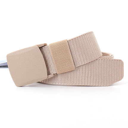 Security check camouflage nylon belt men's tactical belt women's automatic buckle pants belt woven cross-border wholesale