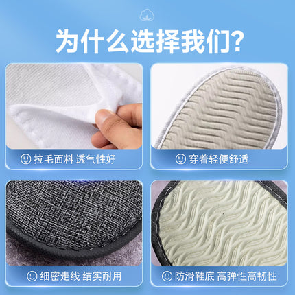 Household Hospitality Disposable Slippers for Star Hotels and Hotels for All Seasons Thickeneded Home Coral Velvet Anti-Slip Wholesale