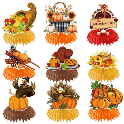 Amazon New Cross-Border Holiday Theme Party Supplies Thanksgiving Flag Banner Garland Hanging Decorations