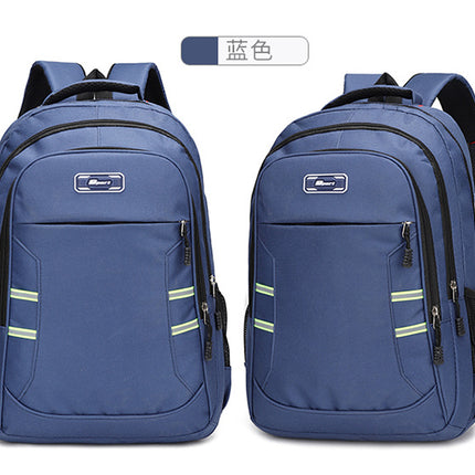 New Computer Backpack 2024 Large Capacity Reflective Strip Men's and Women's Outdoor Travel Bag Backpack Student Schoolbag Trendy