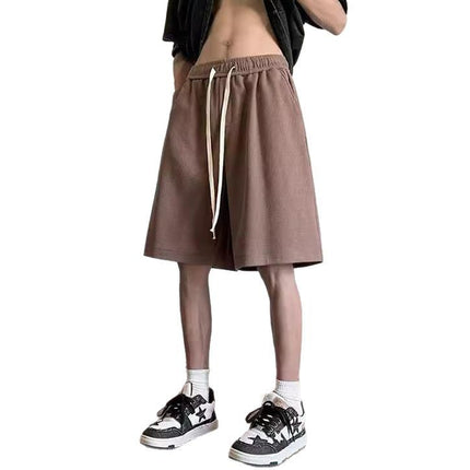 Joker casual pants men's and women's waffle breathable summer sports ball five beach pants tide foreign trade cross-border wholesale