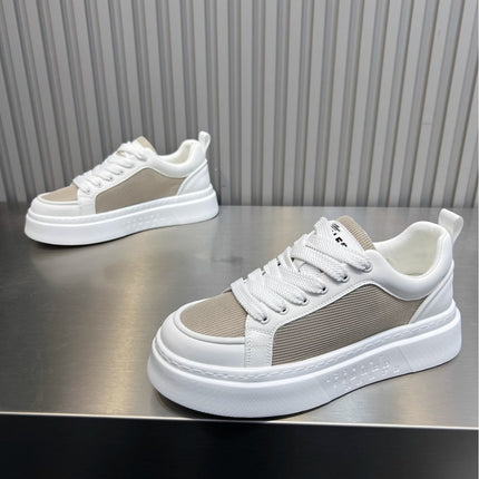 Men's Shoes 2026 New Summer Mesh Breathable Thin Sports Casual White Shoes Thick-Soled Sneakers Versatile Trendy White Shoes