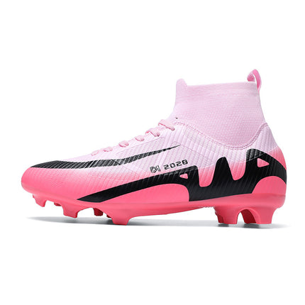 Cross-border Ronaldo Messi Assassin 15 Children's High-top Football Shoes Male Teenagers Adult Long Broken Nail Training sneaker