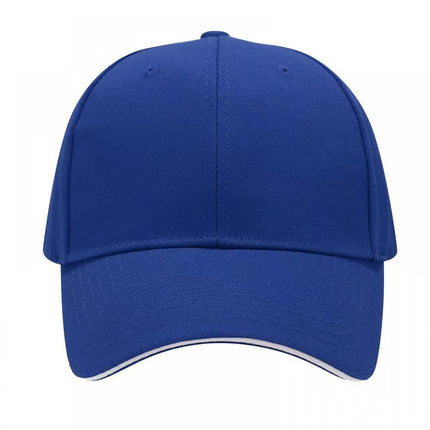 Layered Cotton Six-Panel Baseball Cap Sun Hat Spring and Autumn Couple Fashion Versatile Hat with Stylish Copper Buckle