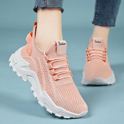 Women's Shoes Spring Popular New Foreign Trade Running Shoes Mesh Breathable Retro Thick-Soled Forrest Gump Shoes Korean Style Sneakers