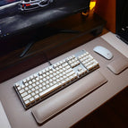(gray + silver gray) table mat 40x80 + wrist pad set