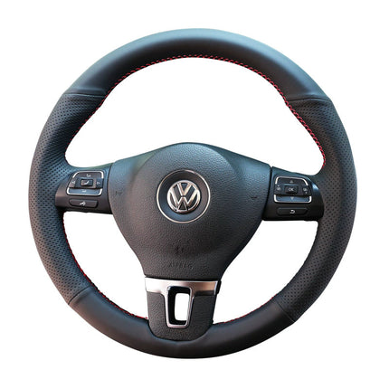 Suitable for Audi Q5L Steering Wheel Cover Microfiber Leather Hand-Sewn A4L/A6L/Q2Lq7Q6Q3A3A5 Steering Wheel Cover