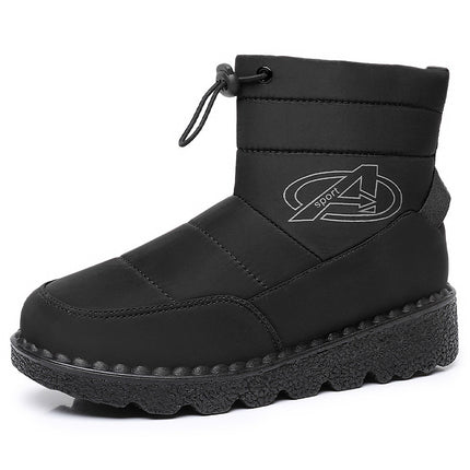 Winter Snow Boots for Women, Thick-Soled Cotton Boots with Extra Fleece and Thickened High-Top Cotton Shoes, Cross-Border Ready Stock Snow Boots, Slip-On, Dropshipping